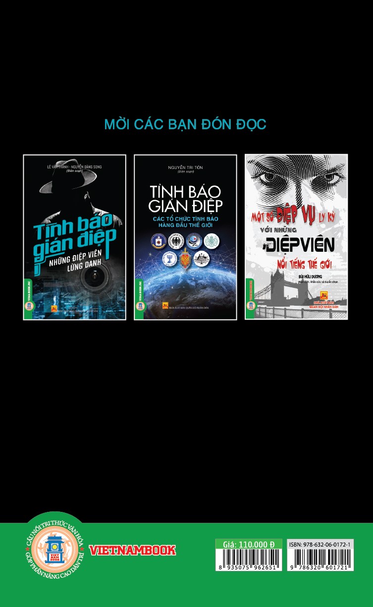Combo 3 Quyển - Tình Báo Gián Điệp: Các Tổ Chức Tình Báo Hàng Đầu Trên Thế Giới + Những Điệp Viên Lừng Danh + Một Số Điệp Vụ Ly Kỳ Với Những Điệp Viên Nổi Tiếng Thế Giới - Vietnambook
