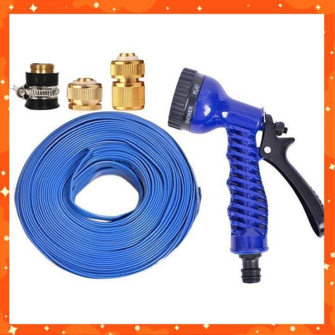 Bộ dây tăng áp 3 lần vòi xịt nước rửa xe, tưới cây loại 15m 206843