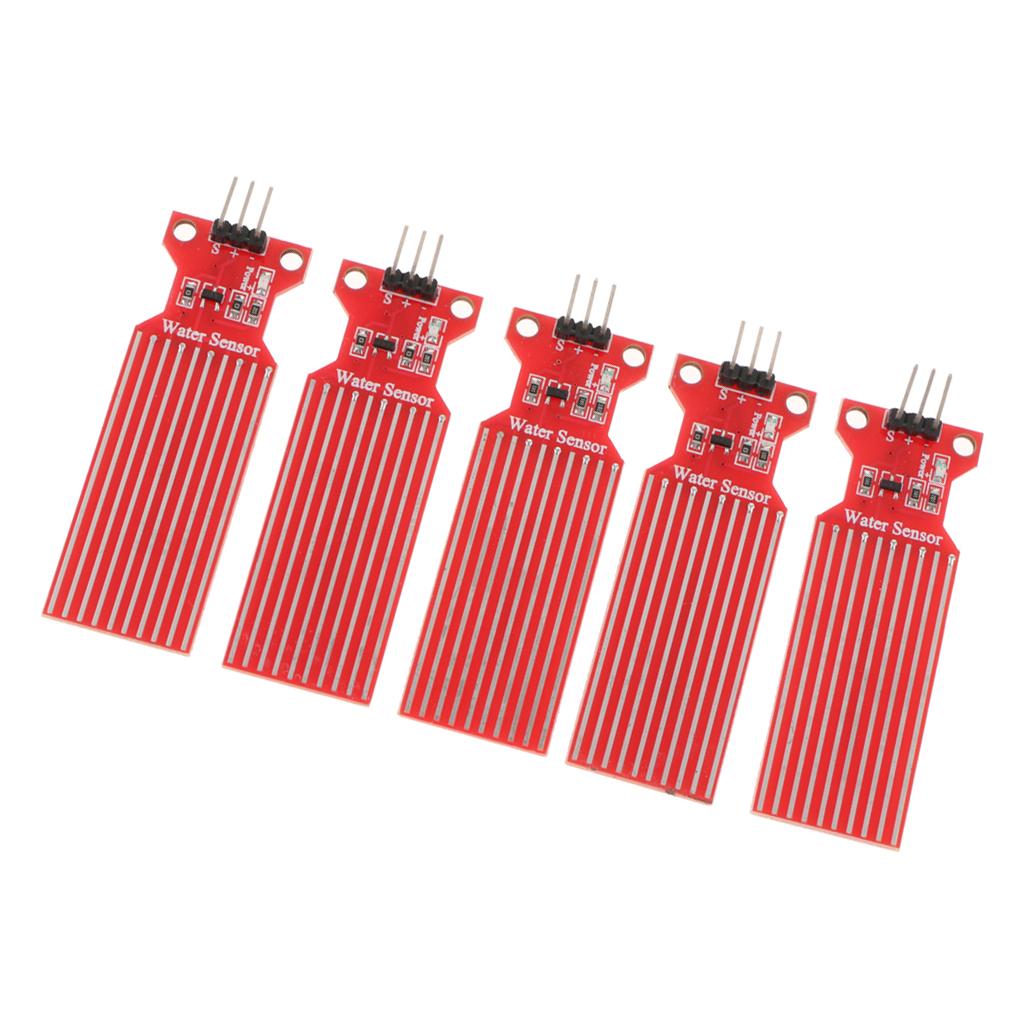 5 Miếng Nước Mưa Cảm Biến Mức Chất Lỏng Cảm Biến Phát Hiện Cho Arduino