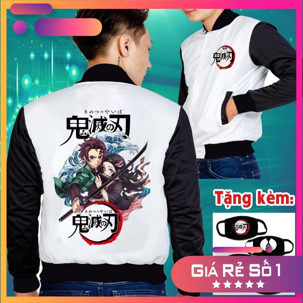 6 MẪU ÁO KHOÁC KIMETSU NO YAIBA cực HOT khuyến mại khủng giá rẻ dẹp
