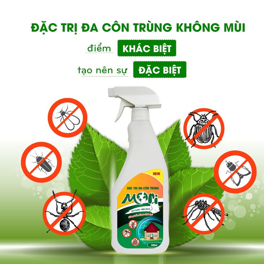 THUỐC XỊT CÔN TRÙNG MORI ĐẶC TRỊ ĐA CÔN TRÙNG DẠNG XỊT CHAI 500ML