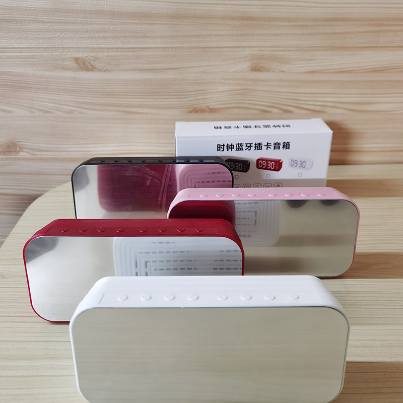 Loa Bluetooth Mặt Gương Kiêm Đồng Hồ Báo Thức A18 - Có Khe Cắm Thẻ Nhớ