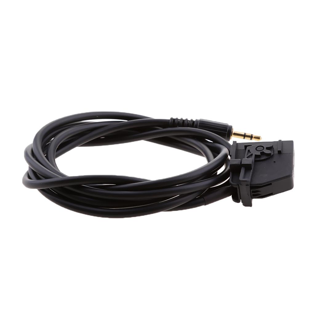 Car 3.5mm Male Aux Audio Input Connector Cable Adapter for Mercedes Benz