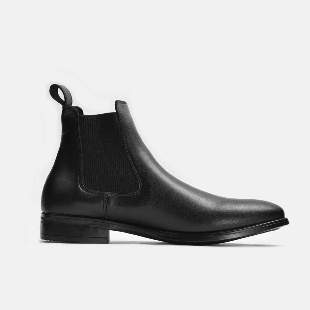 Giày Chelsea Boots Da Nguyên Tấm Cao Cấp Không Nhăn, Chelsea Boot Cổ Cao Phong Cách Lịch Lãm