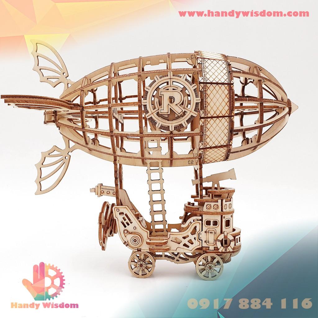 Mô hình lắp ghép gỗ Rolife - Tàu bay mini - Robotime Airship TG407