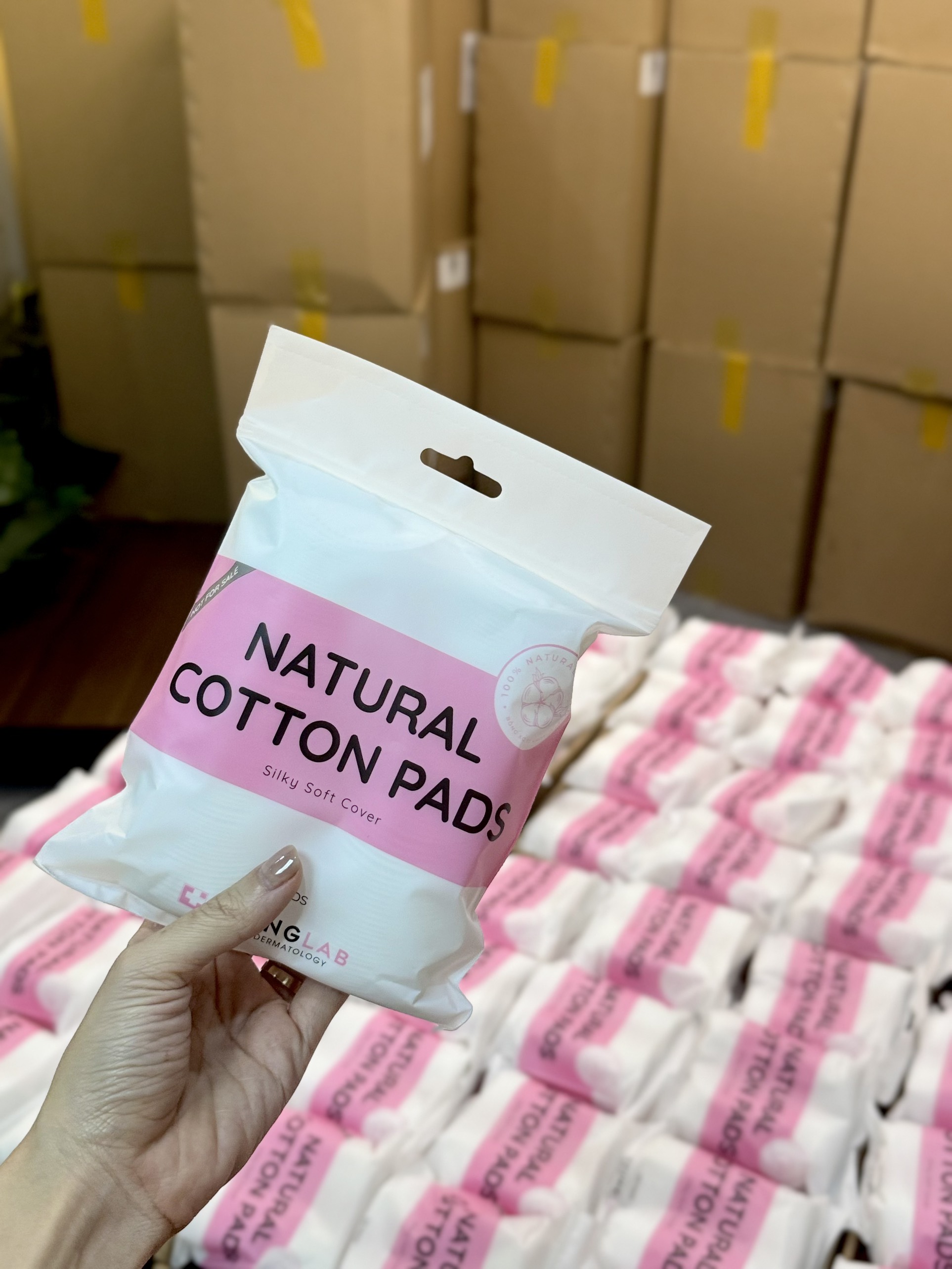 Bông tẩy trang 100% cotton tự nhiên