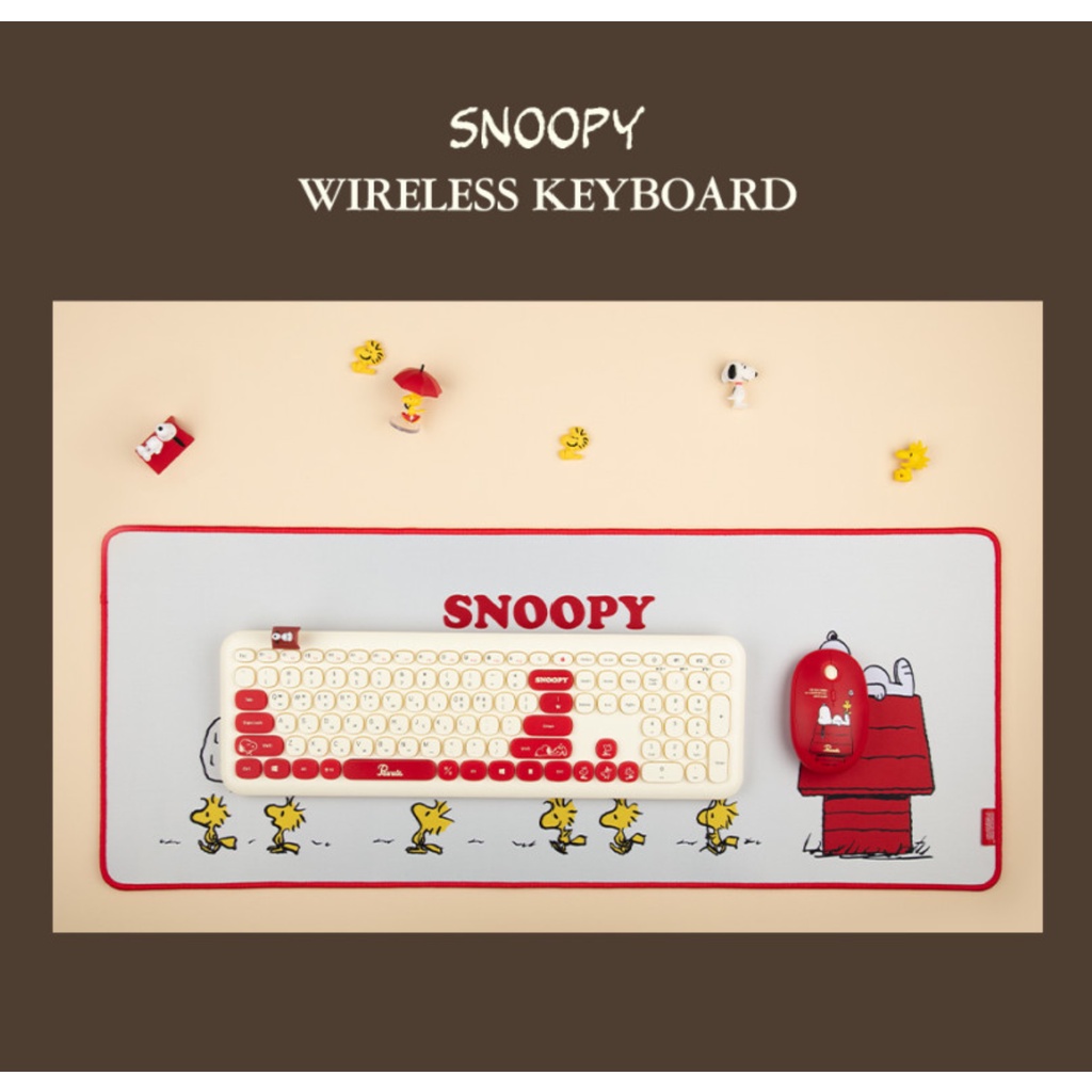 Bàn phím không dây Bluetooth Peanuts Snoopy Multi pairing