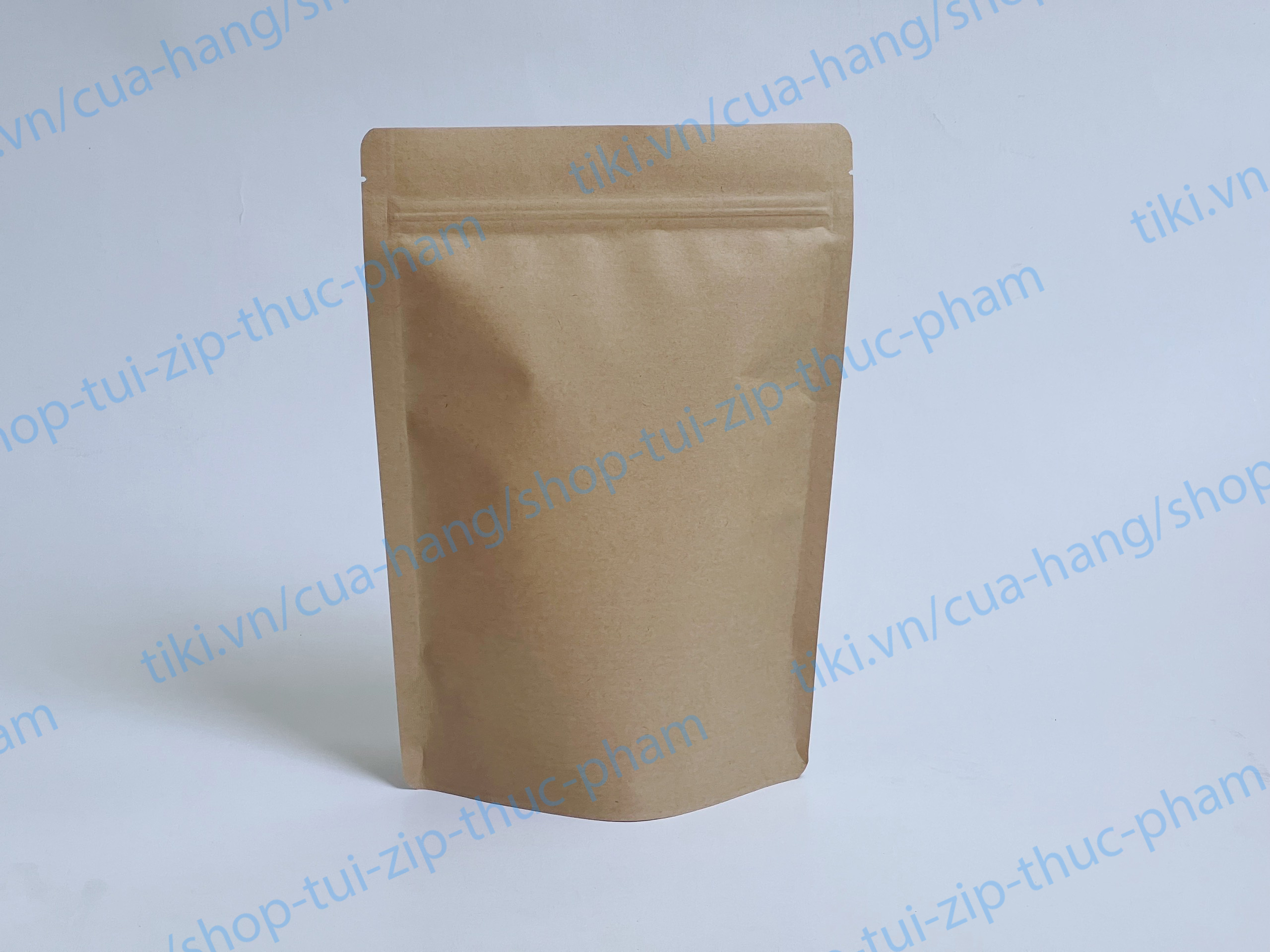 0.5KG Túi Zip Giấy Cửa Sổ - Túi zip giấy kraft đáy đứng - Túi Giấy Đựng Thực Phẩm Khô
