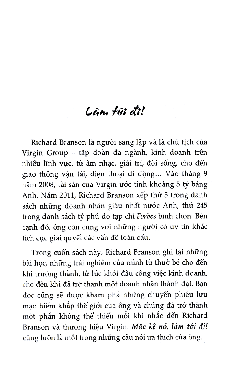 Mặc Kệ Nó, Làm Tới Đi! (Quà Tặng Card Đánh Dấu Sách Đặc Biệt)