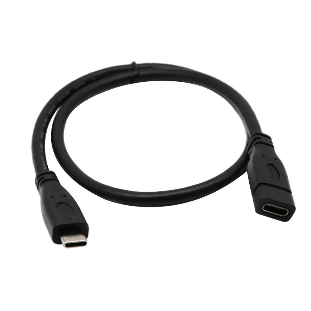 Type C USB 3.1 Male to USB C Female Extension Data Cable for PC Phones