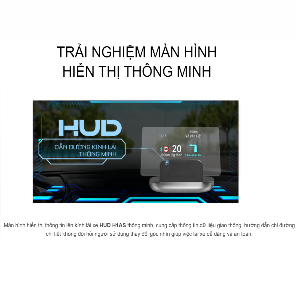 Màn Hình Hiển Thị HUD Vietmap H1AS - Hàng Chính Hãng