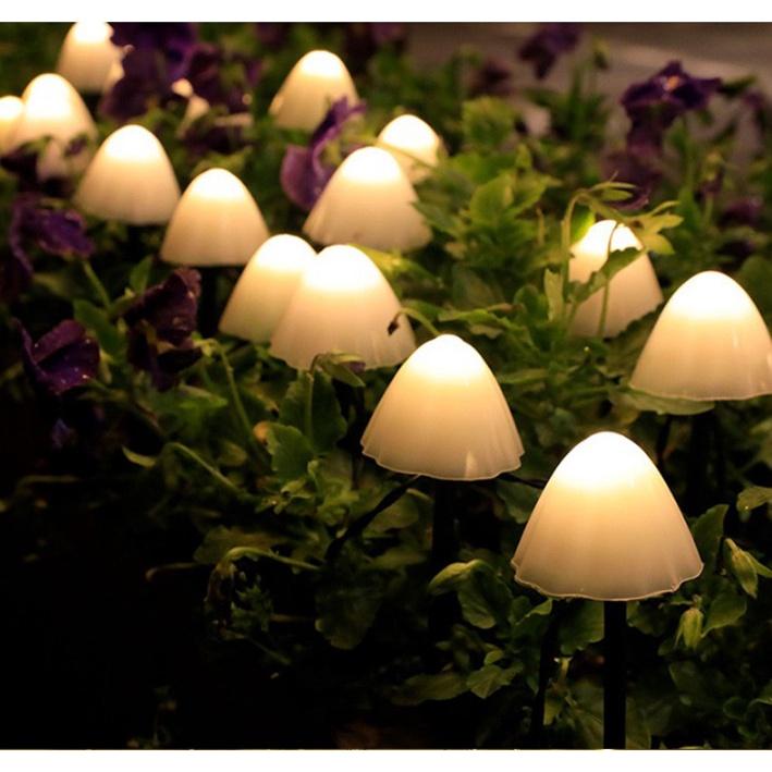 Đèn Nấm 5m-20 Bóng Led, Đèn Led Sân Vườn Năng Lượng Mặt Trời
