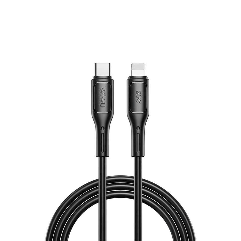Dây cáp sạc nhanh 30W USB C to L cho iPhone / iPad Hiệu WIWU Starlink - Chuẩn sạc MFI, chống rối, đầu cáp siêu bền, công nghệ AI chống cháy nổ iP 7 8 X Xs Max 11 12 13 14 Pro Max Plus iPad Air Mini - Hàng nhập khẩu