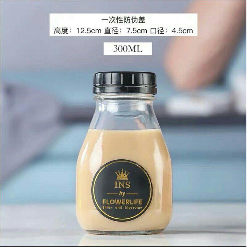 Hàng mới về chai thủy tinh vuông lùn 300ml