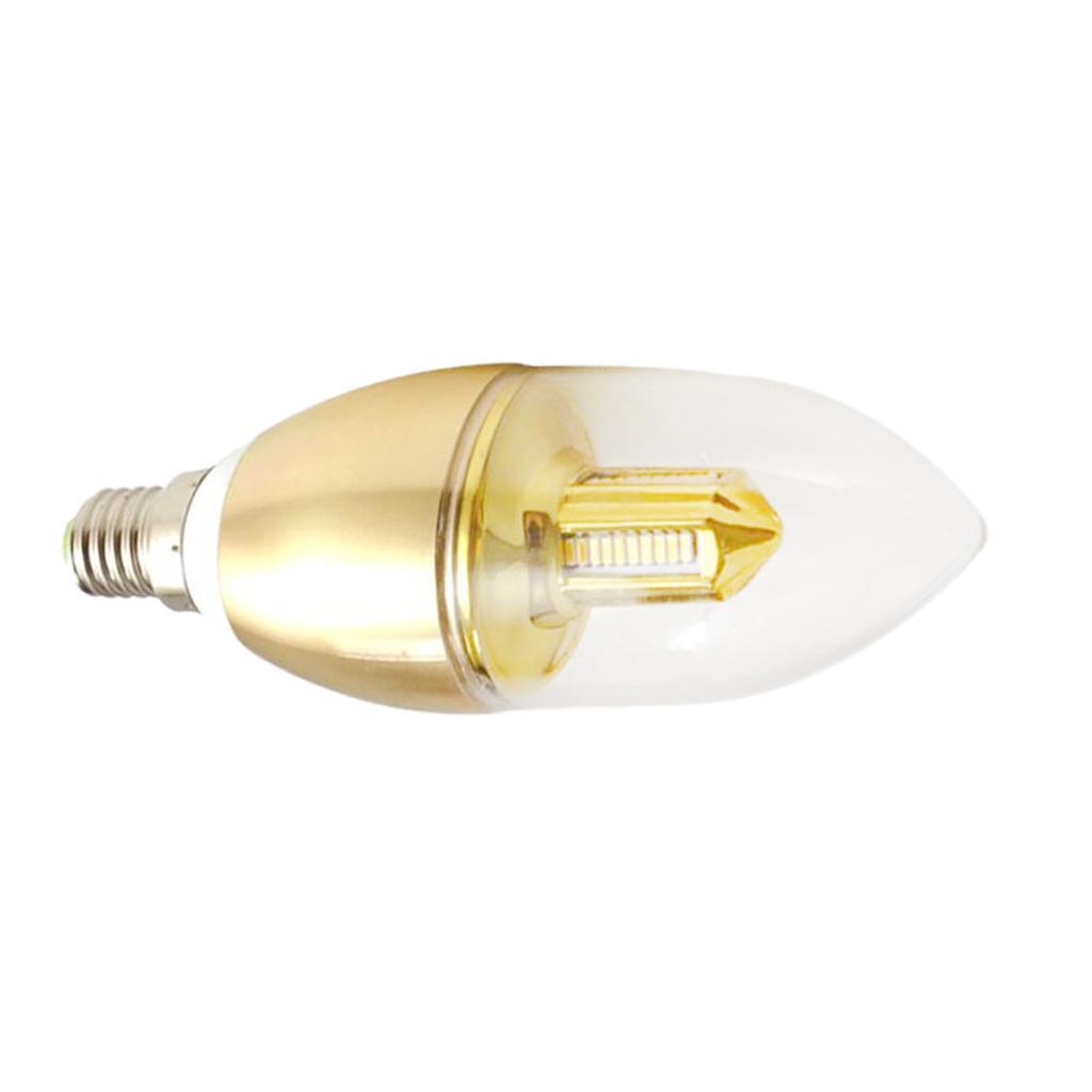 Bright E14 LED Chandelier Candle Bulb 3W Warm White Light Lamp Energy Saving
