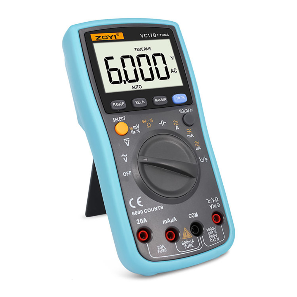 Đồng Hồ Đo Điện Vạn Năng Kỹ Thuật Số Zoyi VC17B+ True RMS 6000 Count Auto Ranges (Không Bao Gồm Pin) - Hàng chính hãng - Bảo hành 12 tháng