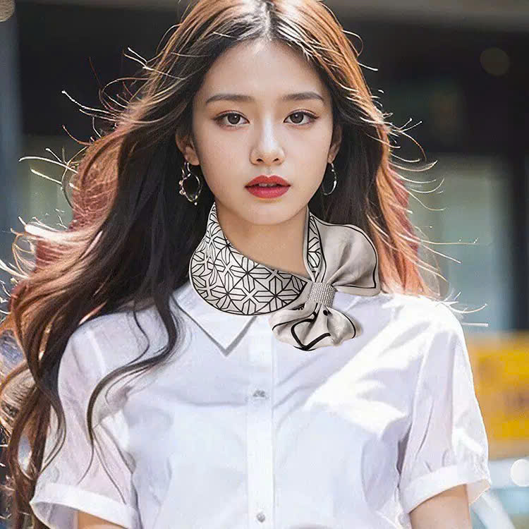 KHĂN LỤA DÀI KHĂN QUÀNG CỔ KHĂN CHOÀNG LỤA BĂNG ĐÔ TRANG TRÍ NƠ CAO CẤP ĐA NĂNG SANG TRỌNG THANH LỊCH MÃ 33