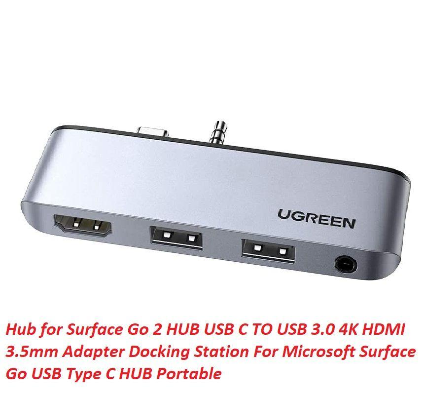 Ugreen UG80332CM349TK 4 trong 1 Sf go 1-2 màu xám bộ chuyển Usb type C ra 2 x usb A 3.0 hub + 4K HDMI + 3.5mm audio - HÀNG CHÍNH HÃNG