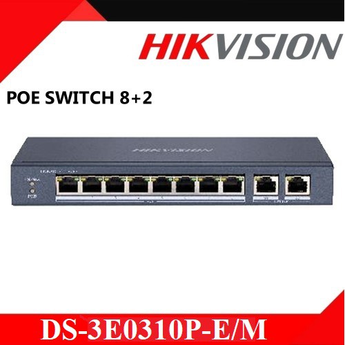 Switch mạng 4, 8, 16,24  cổng POE HIKVISION dùng cho camera IP cấp nguồn POE.  DS-3E0106P-E/M, DS-3E0310P-E/M(B), DS-3E1318P-EI/M , DS-3E1326P-EI/M - hàng chính hãng