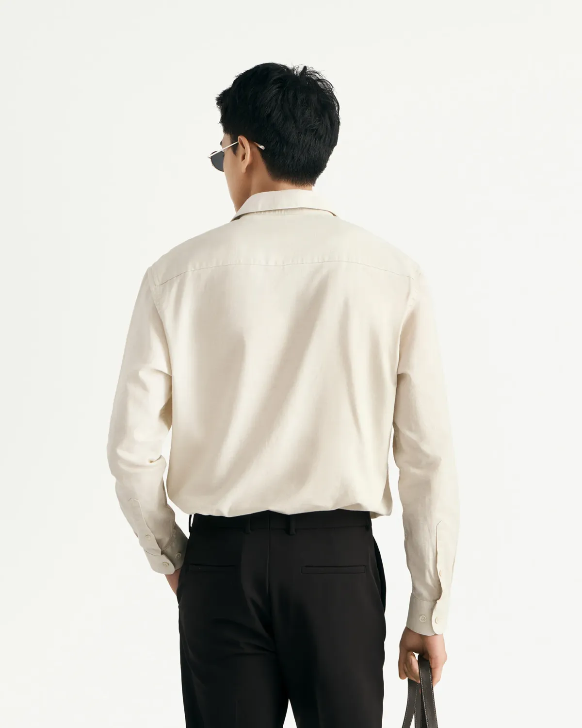 Áo sơ mi tay dài nam linen cotton Form Regular - RT 10S25SHL032 | ROUTINE CÀ MAU