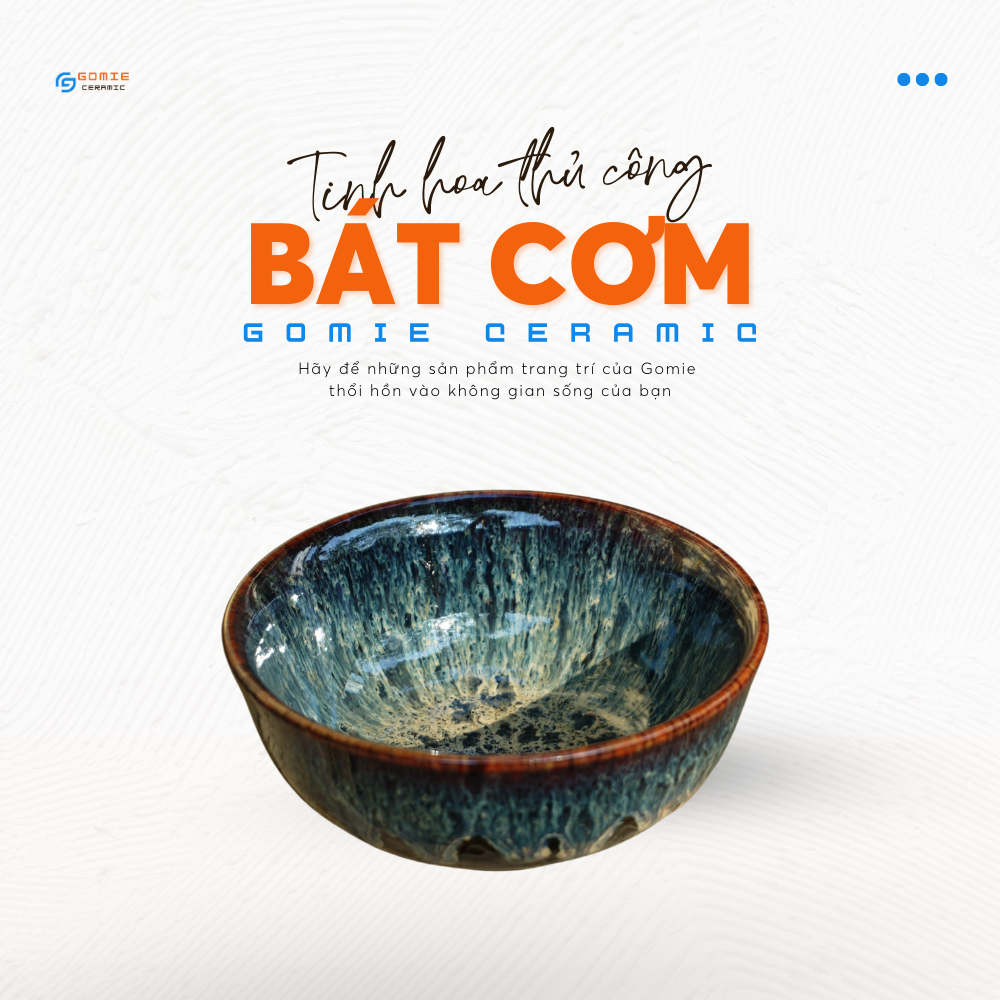 Bát Cơm D11 Men Cẩm Lai Xanh Hoả Biến, bát cơm tuyệt đẹp cao cấp.