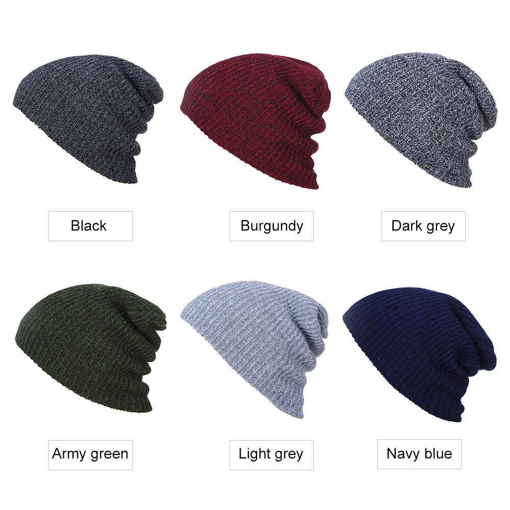 Mũ len mỏng Mùa đông Acrylic Mềm mại Ấm áp cho nam Đơn giản
