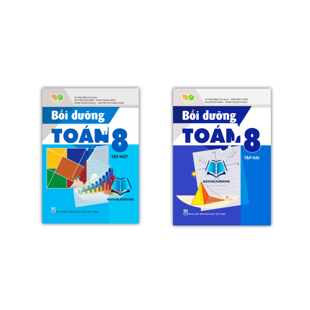 Sách - Combo Bồi dưỡng Toán 8 tập 1 + 2 (Kết nối tri thức với cuộc sống)