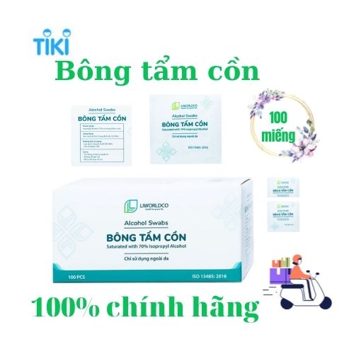 BÔNG TẨM CỒN ALCOHOL SWABS - 100 Miếng