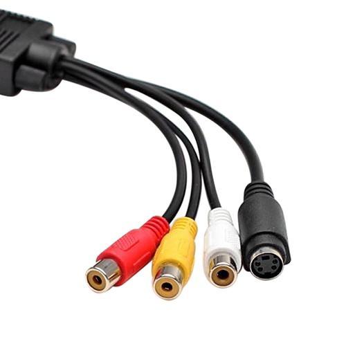 Bộ Chuyển Đổi Hw- Vga Sang S-Video 3 Rca Av Tv Cho Pc Laptop