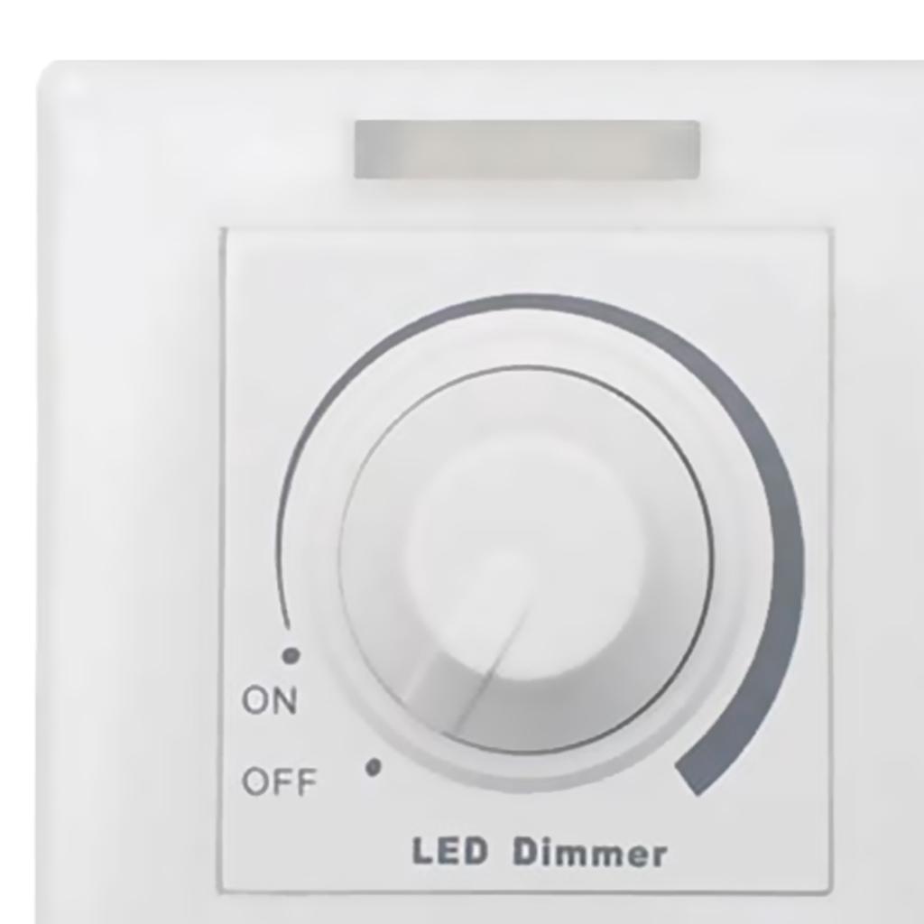 Memory Delay Knob Type Stepless Dimmer Switch - Remote Control-White