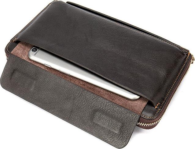 Ví cầm tay da bò BHM9043 Clutch da thật