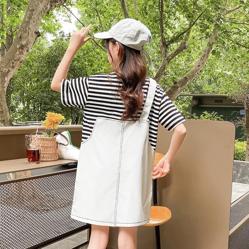 BY3 Size130-170 Set yếm bé gái lớn Thời trang trẻ Em hàng quảng châu