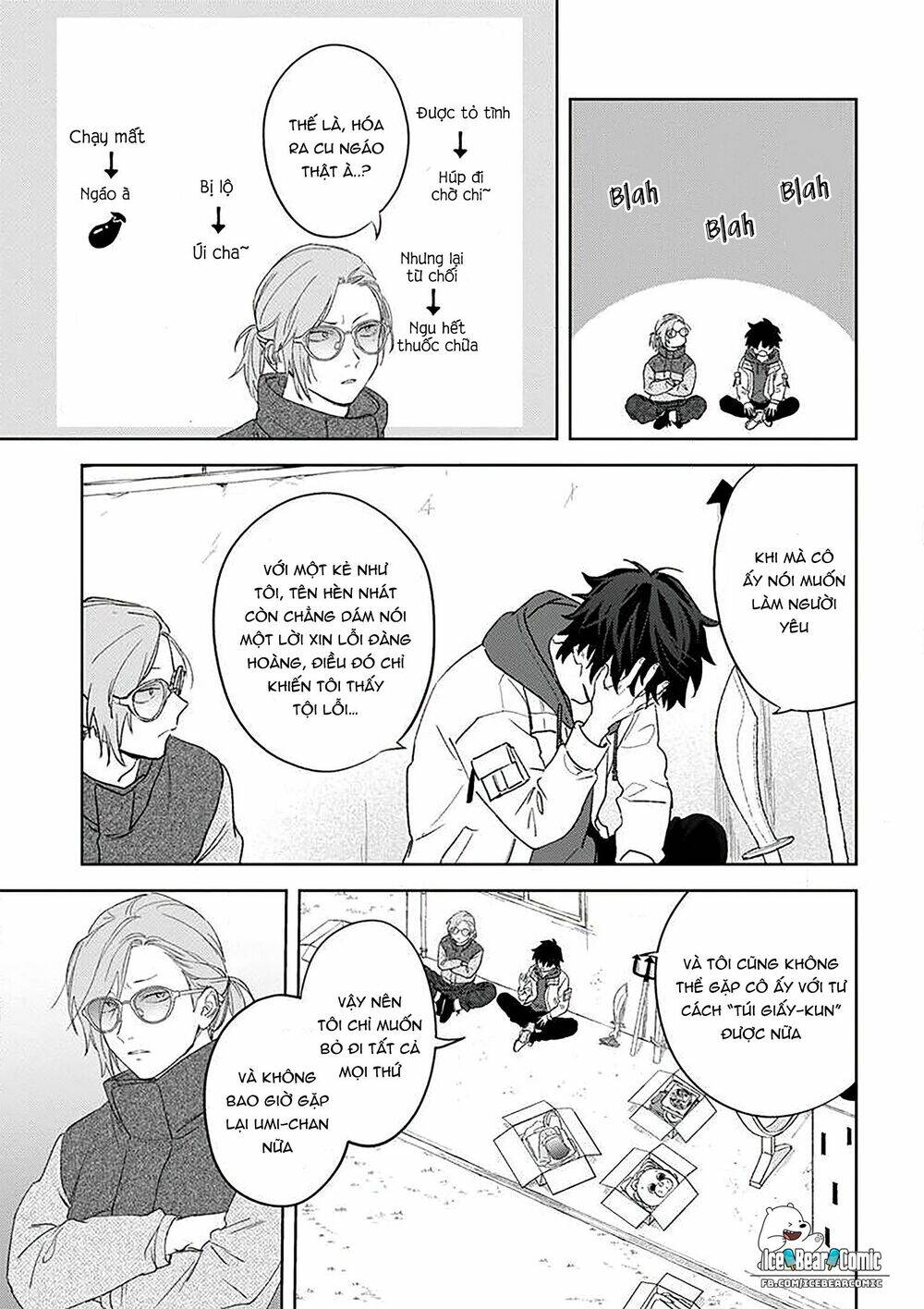 chàng túi giấy đang yêu chapter 14 13