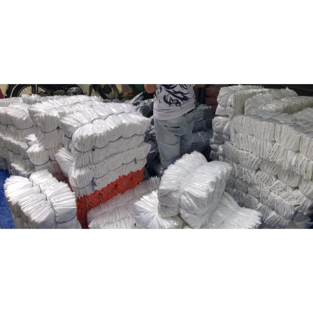 Combo 2 áo thun trơn Trắng Đen vải dày mịn