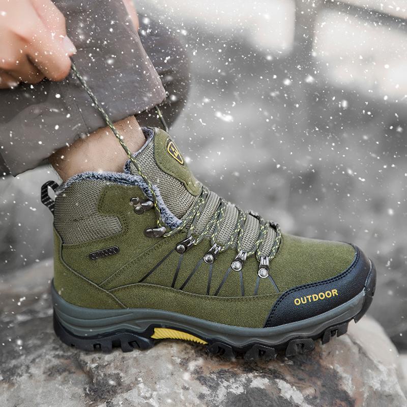 Giày thể thao mới đi bộ đi bộ đi bộ đi bộ câu cá ngoài trời giày trekking chống nước du lịch du lịch cắm trại giày thể thao giày da Color: Black Shoe Size: 43