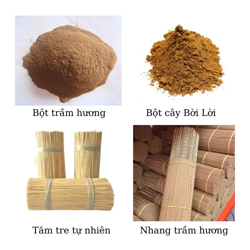 Nhang trầm hương nguyên chất tự nhiên có tăm cao cấp 4 tấc – Hộp 100gr