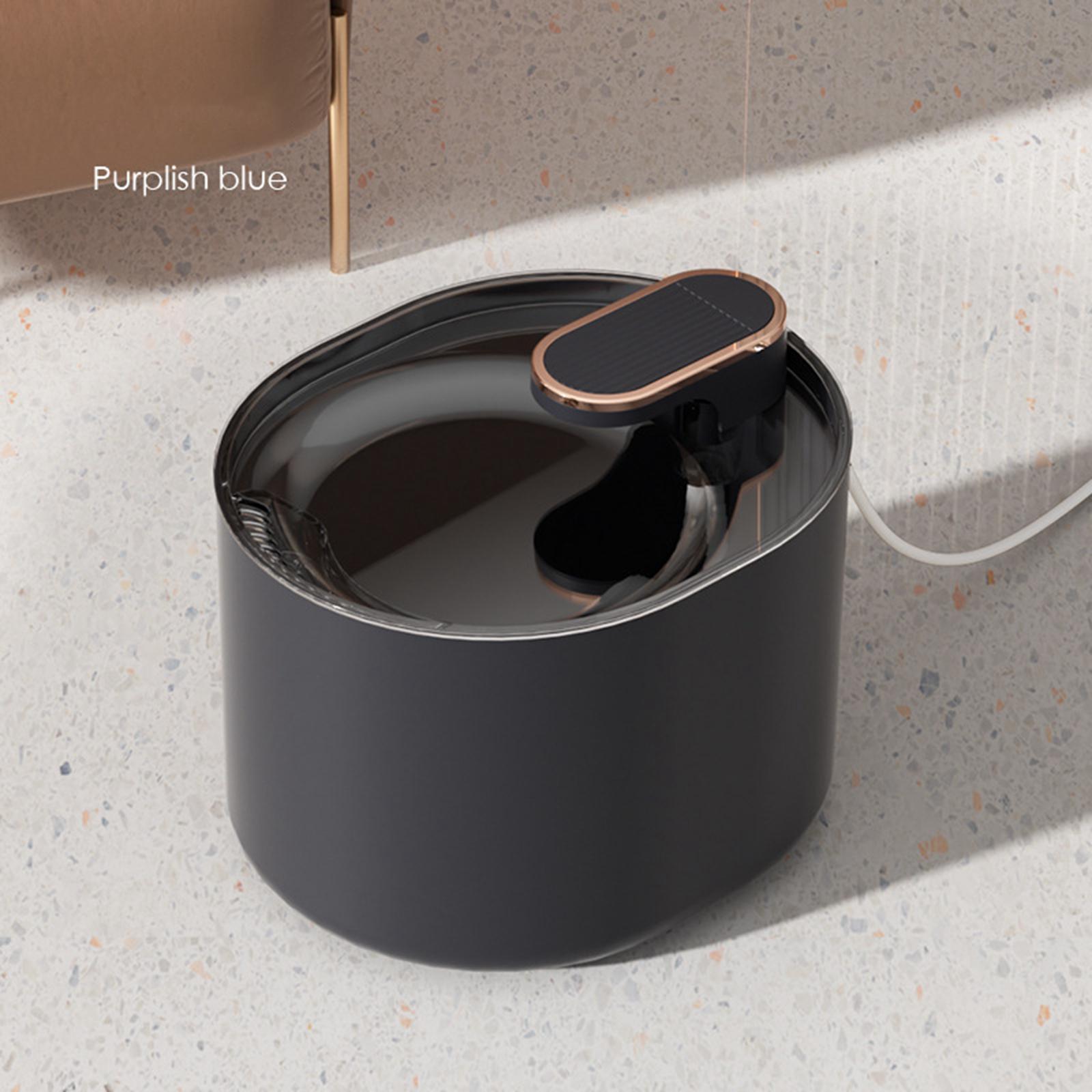 Automatic Cat Water Fountain Drinking Dispenser Dark Blue