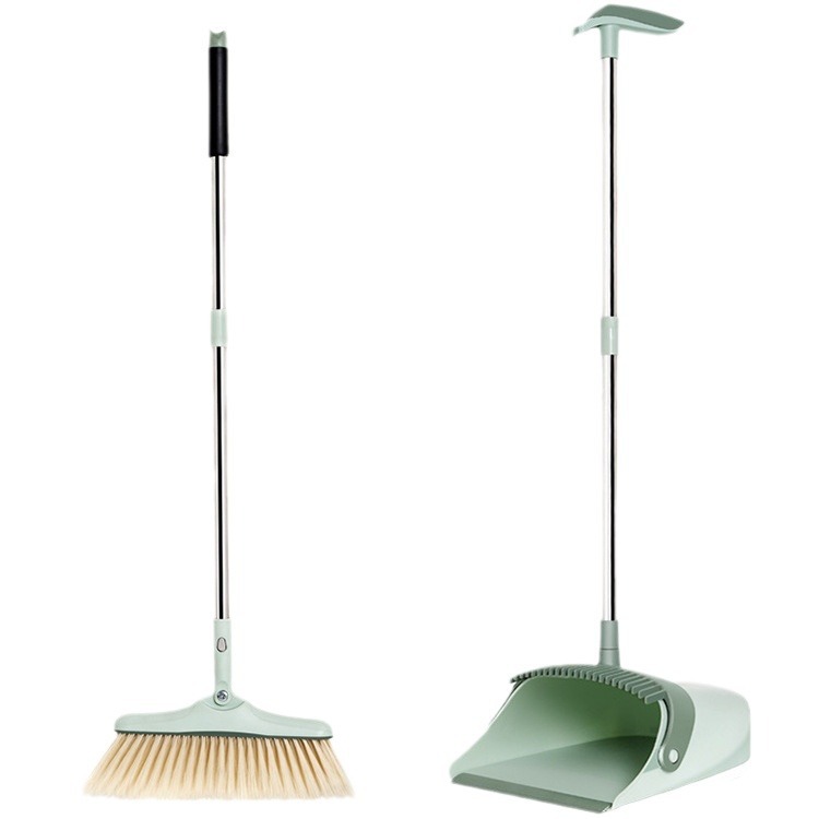 Combo Chổi Quét Nhà Và Ki Hốt Rác Gấp Gọn 2 In 1