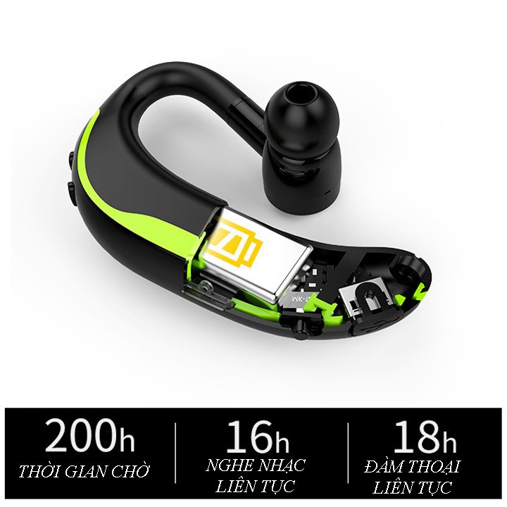 Tai nghe bluetooth - Tai Nghe Không Dây - Pin Trâu Đàm Thoại Liên Tục 18H - F600