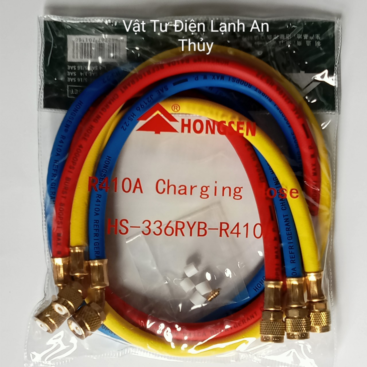 Dây nạp gas máy lạnh điều hòa HONGSEN R410 bộ 3 sợi - Bộ 3 dây nạp gas Hongsen - Bộ 3 dây sạc gas Máy Lạnh điều hòa R410