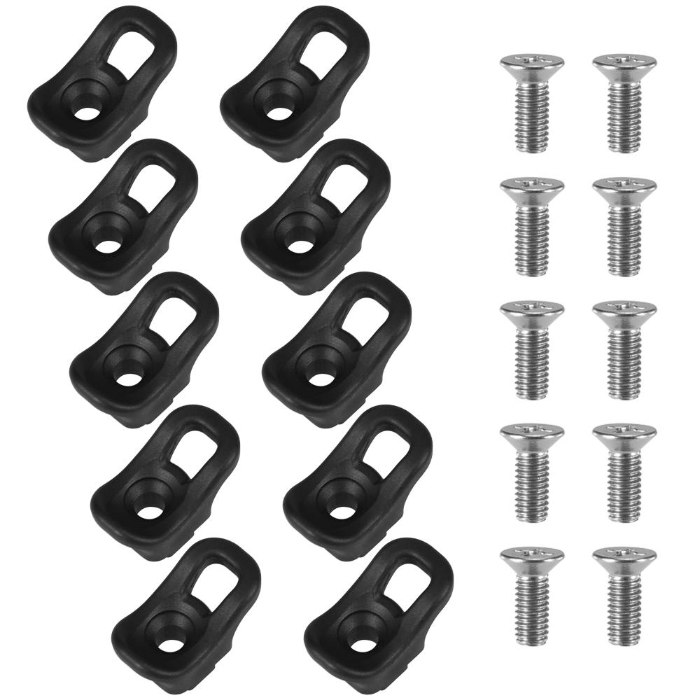Bộ 10 cái khoen nhựa kèm vít bằng thép không gỉ
