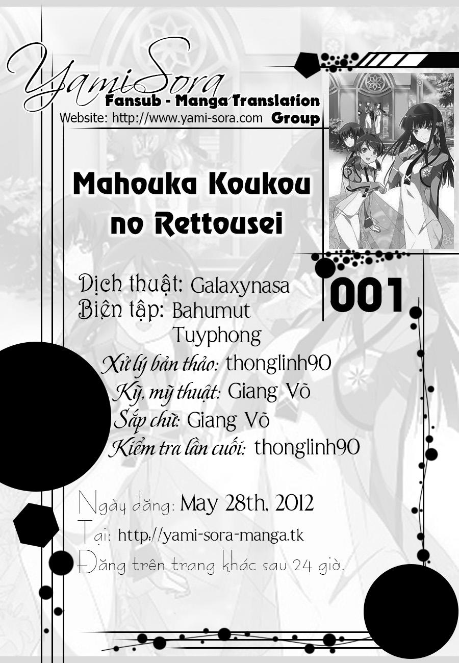 mahouka koukou no rettousei - nyuugaku hen chapter 1 1