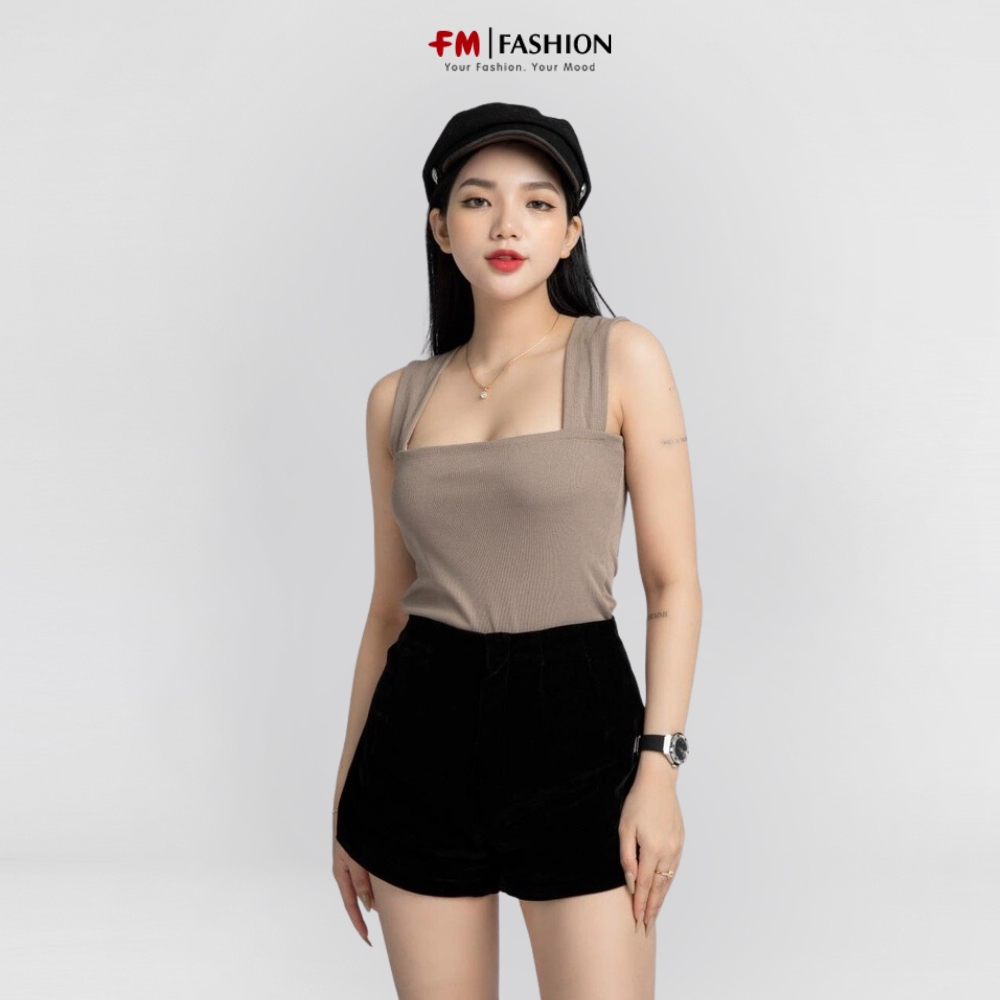Áo thun nữ Fm Style chất thun tăm sát nách cổ vuông 2 dây bản to thời trang phong cách ullzang 23020797