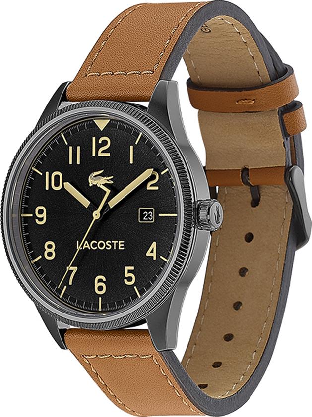 Đồng Hồ Nam Dây Da Lacoste 2011021 Lịch Ngày 43mm