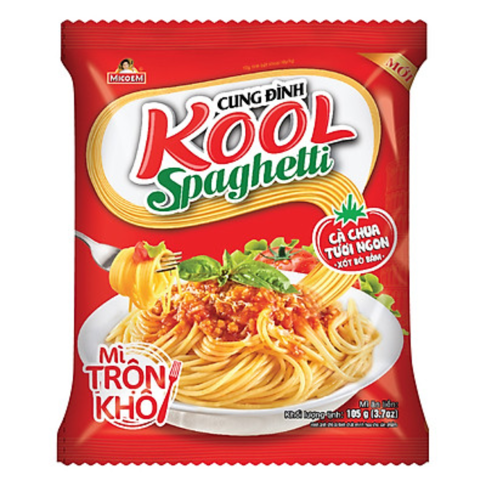 Thùng 30 Gói Mì Cung Đình Kool Spaghetti (105g X 30 Gói)