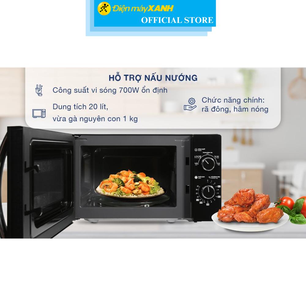 Lò vi sóng Toshiba MWP-MM20P(BK) 20 lít - Hàng Chính Hãng