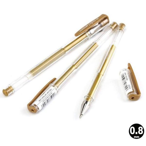 Bút Gel Signo 0.8 mm Uni UM-100 - Màu Gold