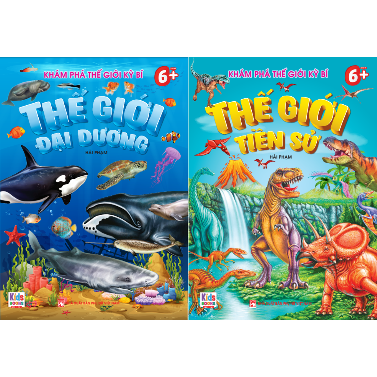 Sách - Combo 2 Cuốn Khám phá thế giới kỳ bí: Thế giới đại dương + Thế giới tiền sử