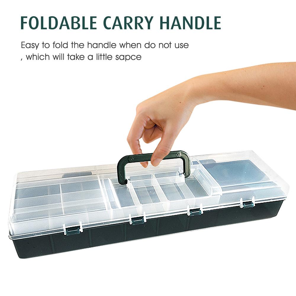 Double Layer Fishing Box Bait Storage Case Fish Lure Storage Box Fishing Tackle Accessories