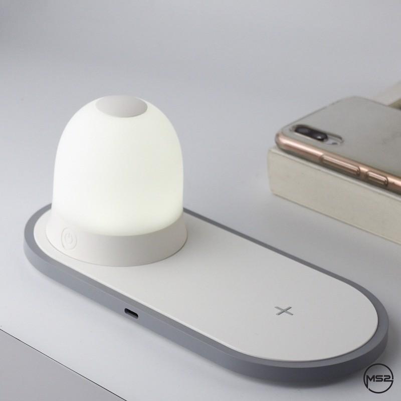ĐÈN NGỦ TÍCH HỢP SẠC NHANH KHÔNG DÂY SMARTLIGHT - W34 SkyLife